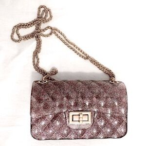 Jelly Style Sparkle Shoulder Bag